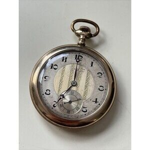 Antique Tacy Watch Company Admiral Pocket Watch - Gold Filled, 15 Jewels